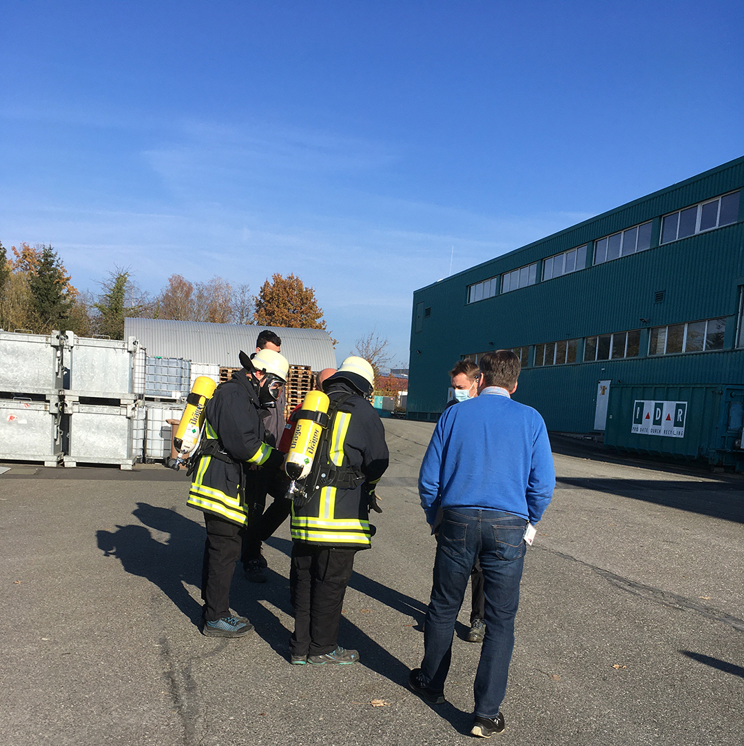 Brandschutzübung bei PDR  (Foto: Matthias Wenzel)