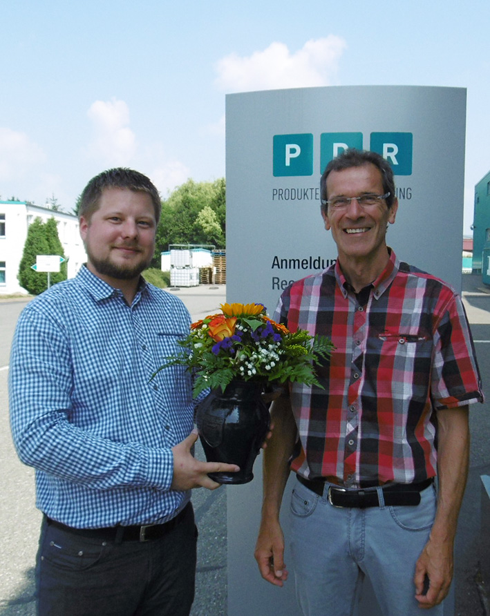 Foto von links: Christopher Hartmann, PDR-Geschäftsführer Dr. Thomas Hillebrand