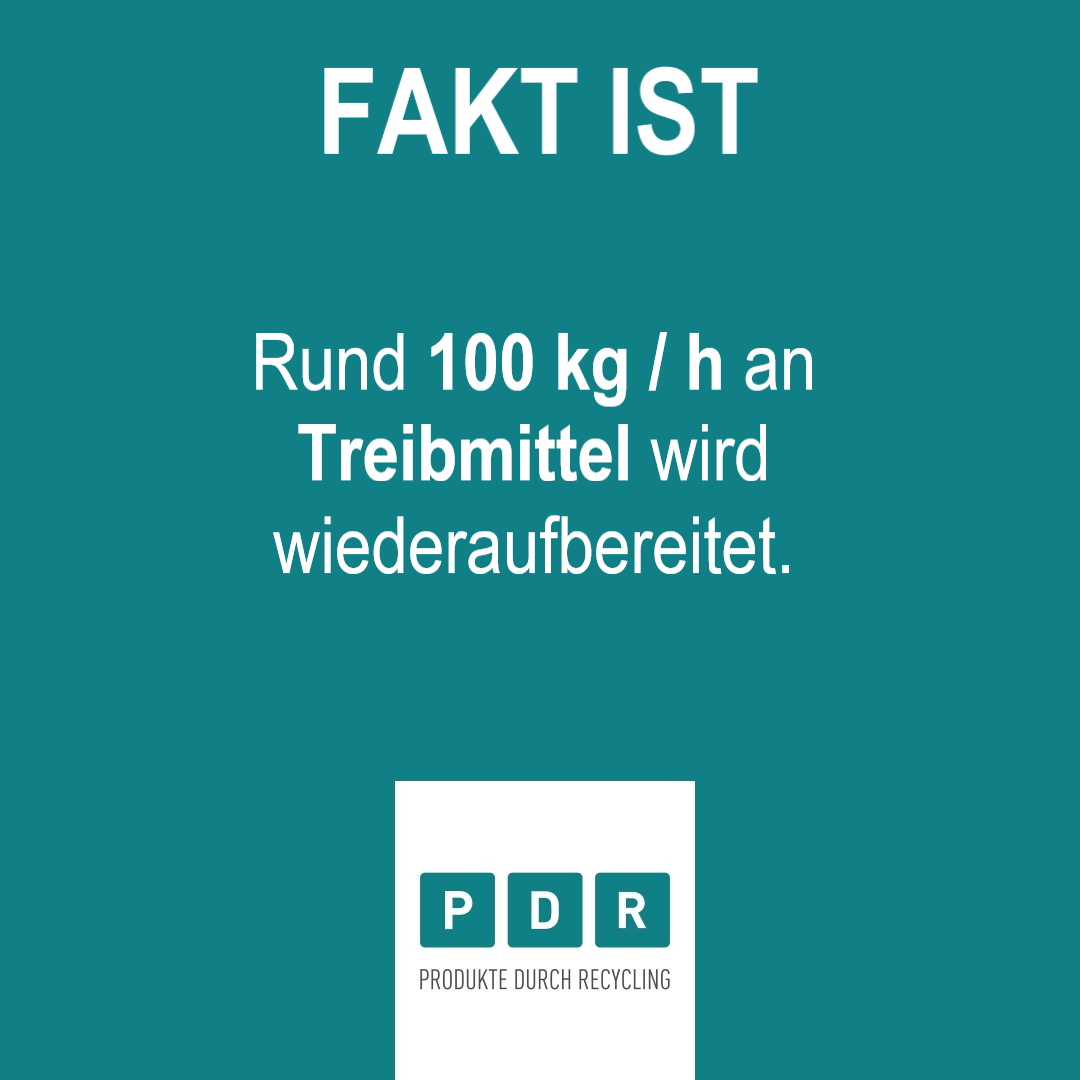 PDR-Treibmittelrückgewinnung
