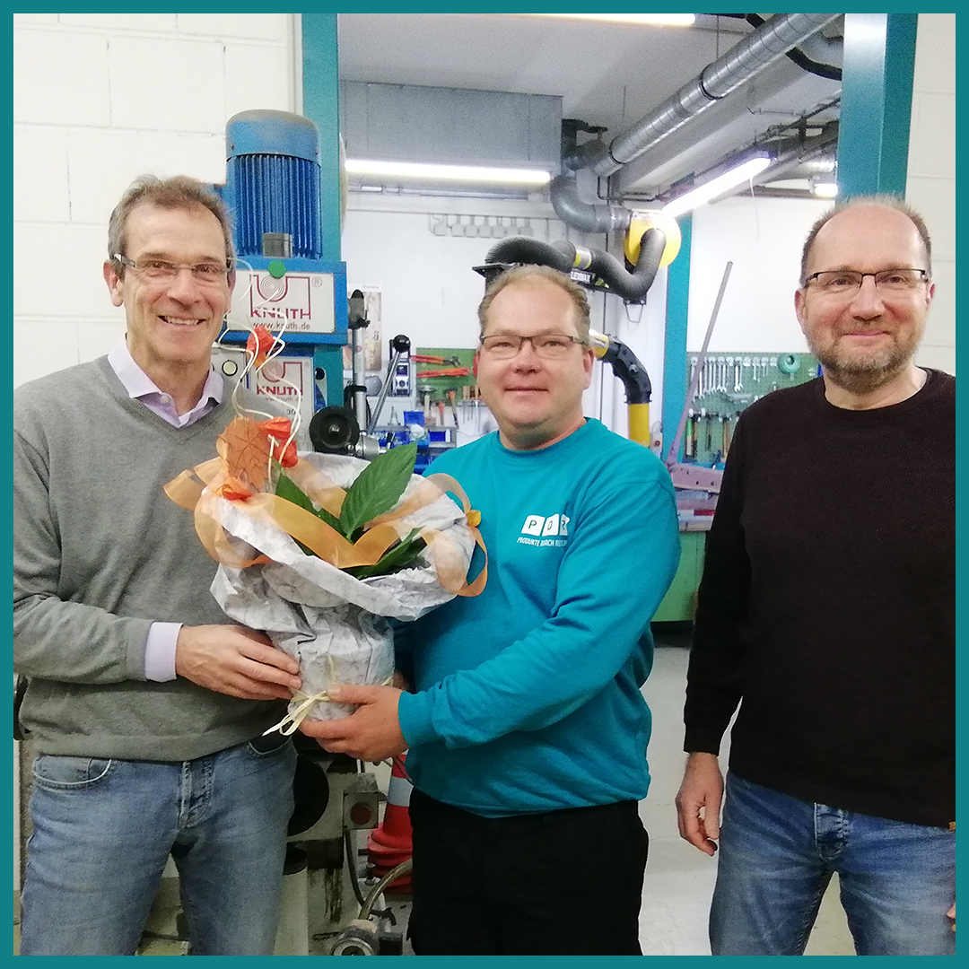 von links: Geschäftsführer Dr. Thomas Hillebrand, Dietmar Förster und Stefan Laufer, Leitung Betriebstechnik