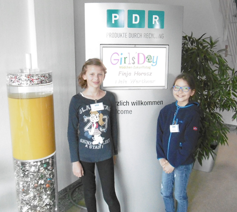 Die zwei technikbegeisterten Mädchen am Girls Day bei PDR